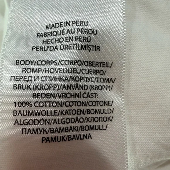 Polo by Ralph Lauren White Graphic Slim Fit 100% Cotton Long Sleeve Shirt size L - Picture 7 of 7